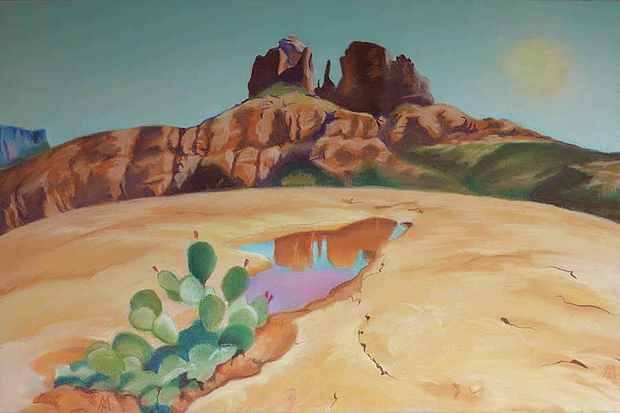 Ephemeral Reflecting Pool   Painting by Susan McNally