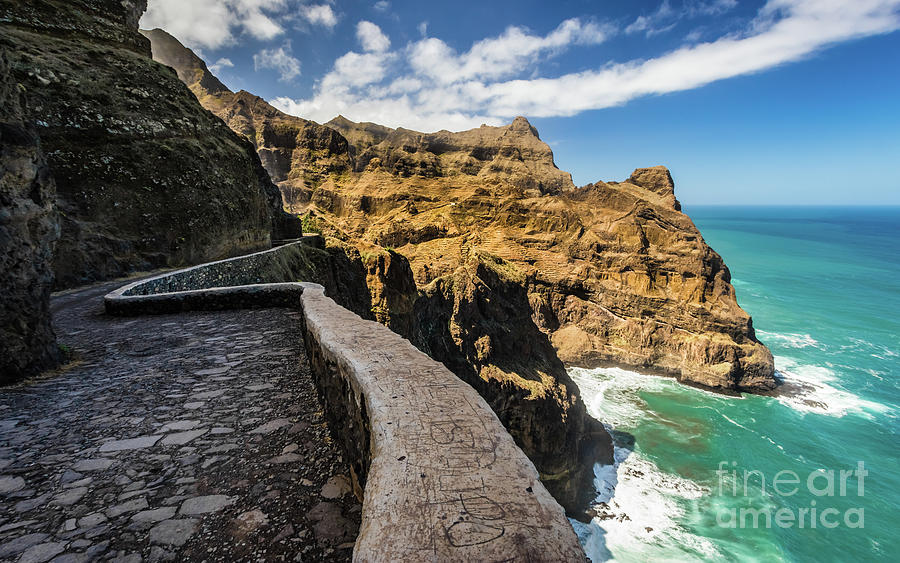 Scenic route to Fontainhas, Santo Antao, Cape Verde Photograph by Lyl Dil Creations