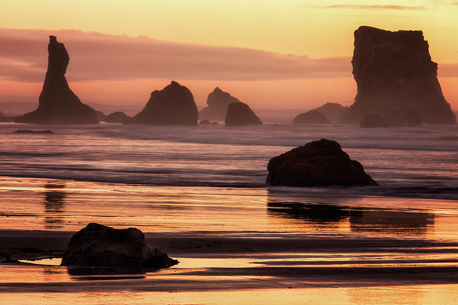 Epic Sunset at Bandon Beach Photograph by Alex Mironyuk