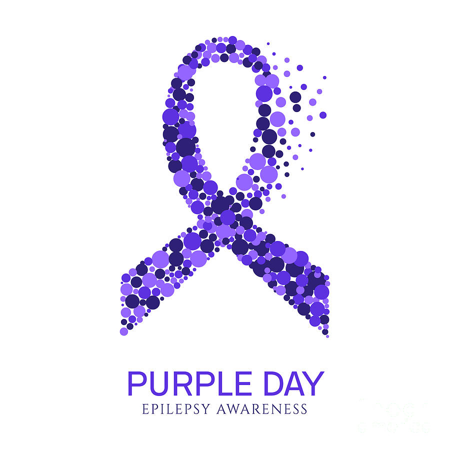 Epilepsy Awareness Ribbon Photograph by Art4stock/science Photo Library