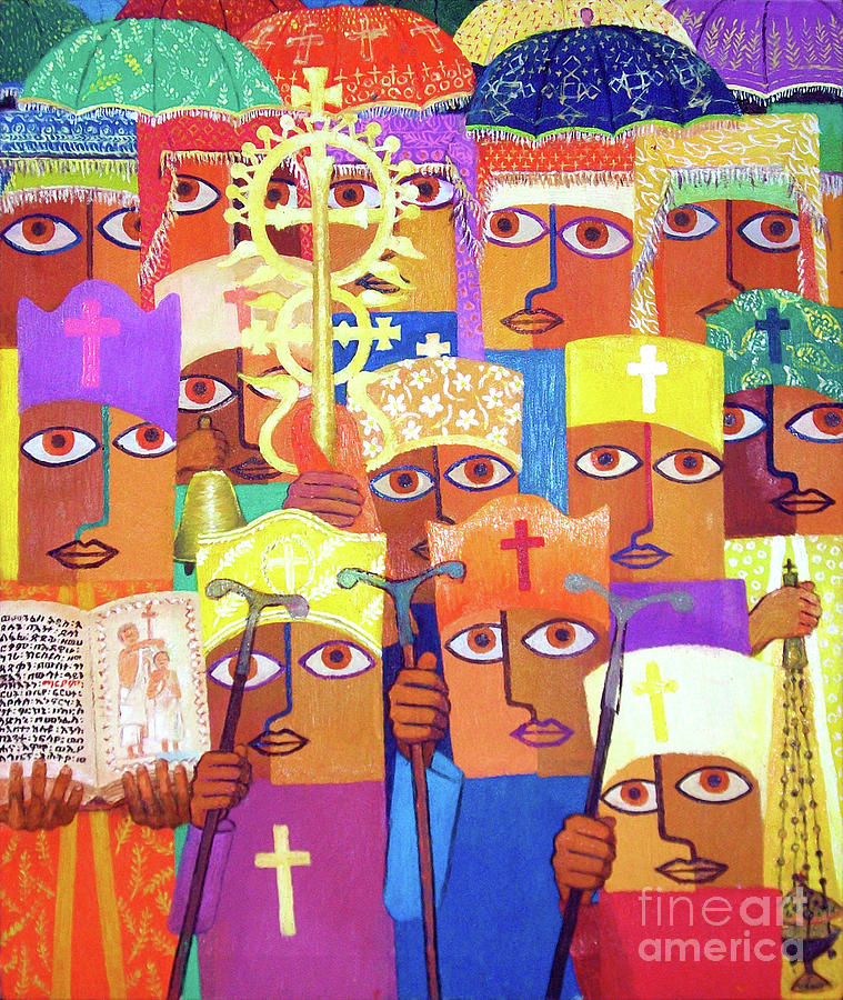 Ethiopian Epiphany Painting - Epiphany by Yoseph Abate