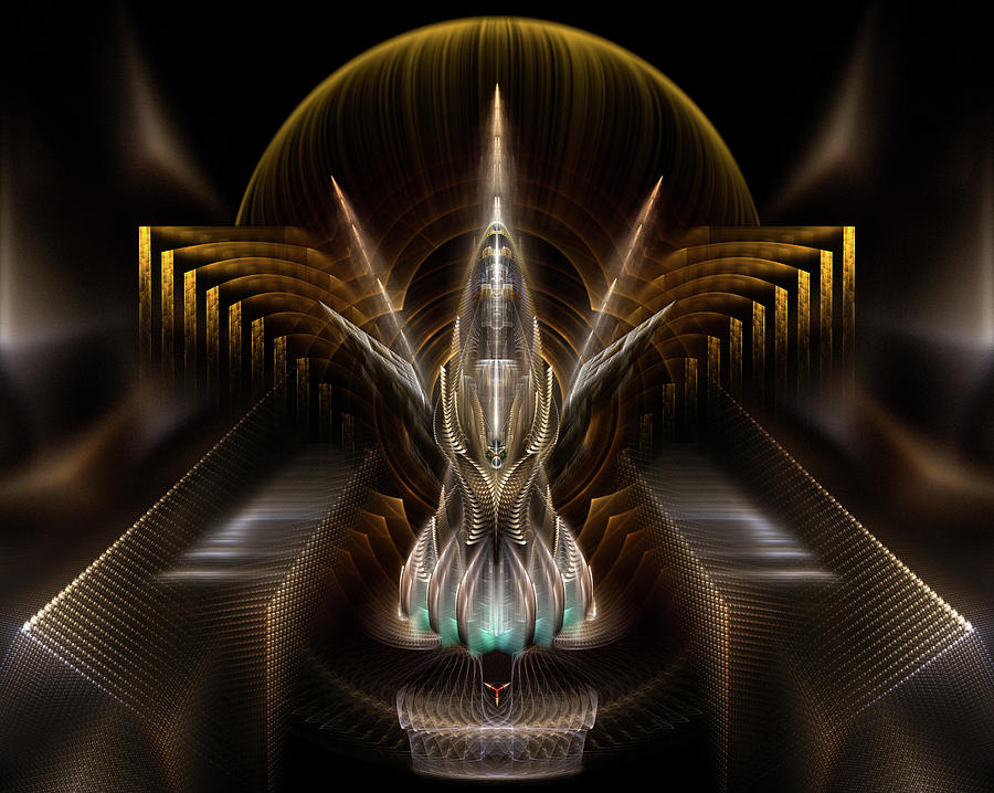 Epsidyian Seven Fractal Composition Digital Art by Rolando Burbon