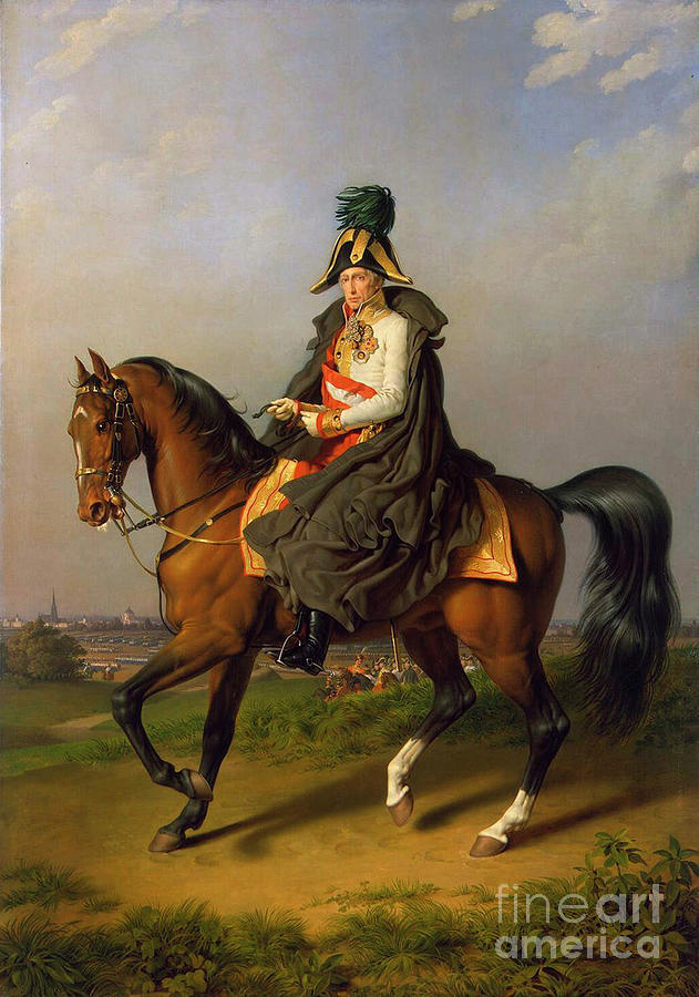 Equestrian Portrait Of Holy Roman Drawing by Heritage Images