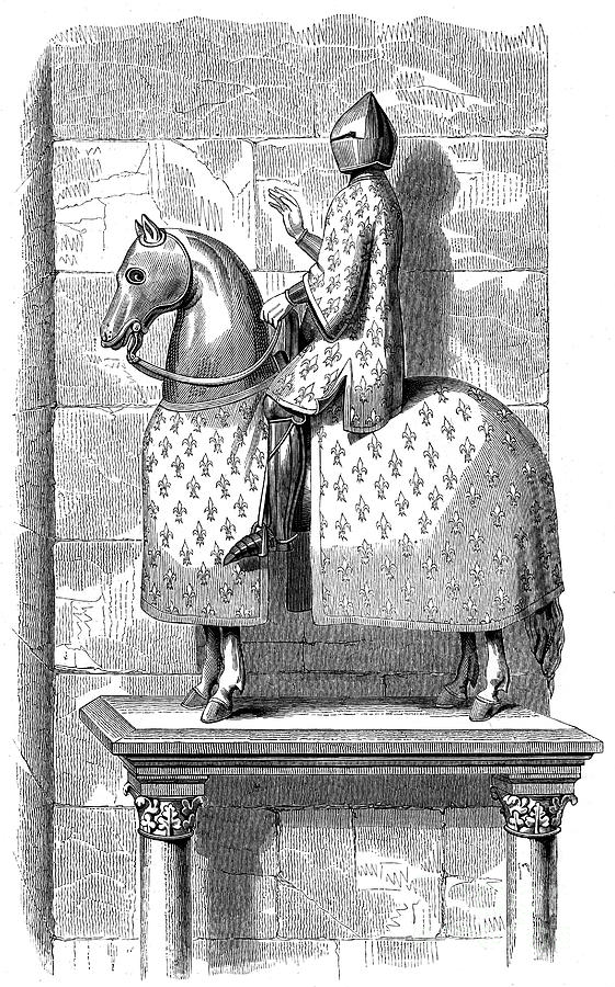Equestrian Statue Of King Philip Le Drawing by Print Collector