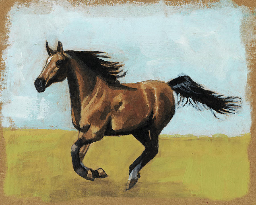 Equestrian Studies II Painting by Naomi Mccavitt