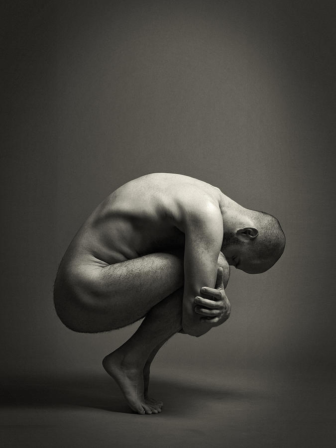 Nude Photograph - Equilibrioception (daniel) by Werner Friedl
