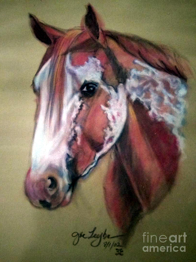 Equus ferus Pastel by Joe Leyba