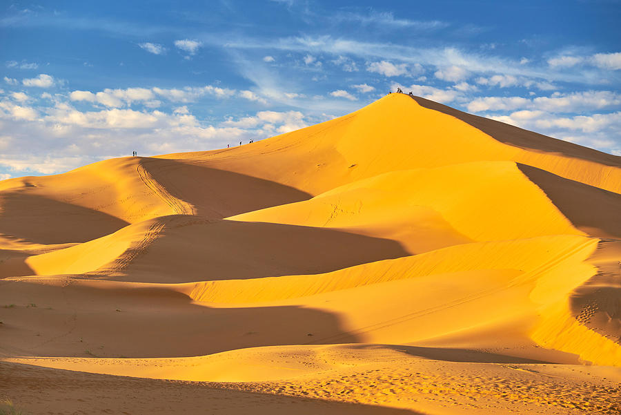 Landscape Photograph - Erg Chebbi Desert Near Merzouga by Jan Wlodarczyk