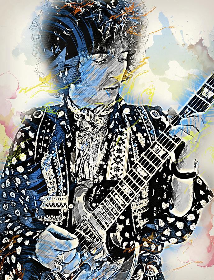 Eric Clapton - 11 Painting by AM FineArtPrints