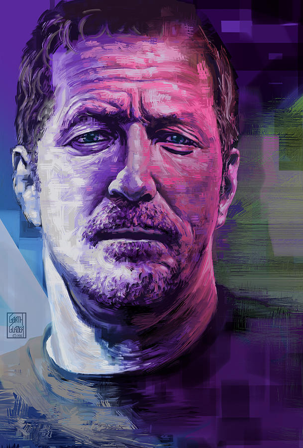 Eric Clapton Portrait Digital Art by Garth Glazier