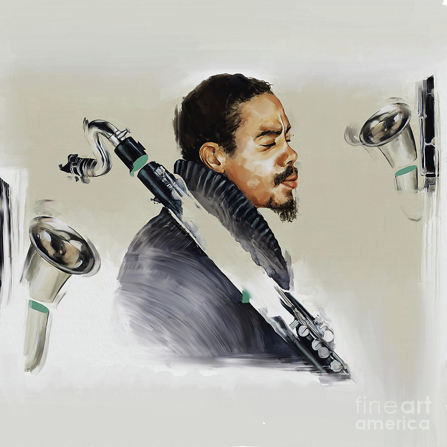 Eric Dolphy Musician  Painting by Gull G