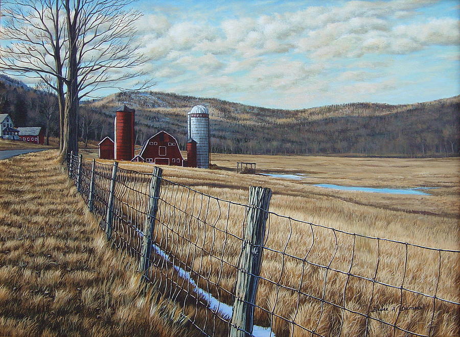Erieville, NY Farm Painting by Bruce Dumas