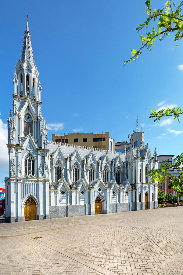 Architecture Digital Art - Ermita Church, Cali, Colombia by Claudia Uripos