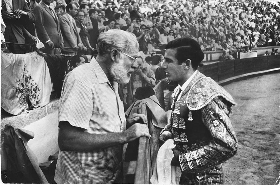 Sports Photograph - Ernest Hemingway and Antonio Ordonez by Loomis Dean