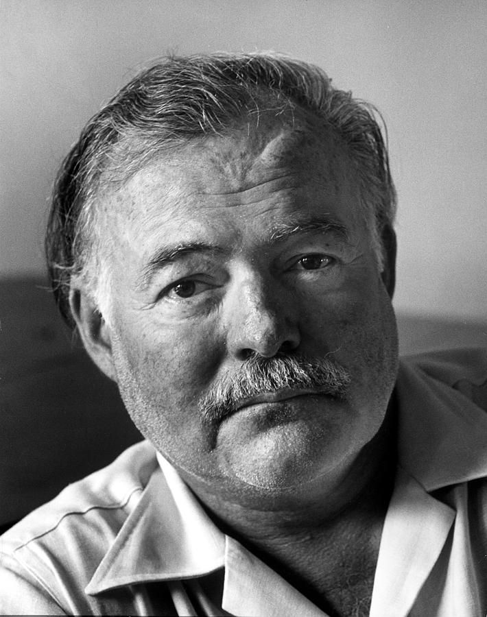 Portrait Photograph - Ernest Miller Hemingway by Alfred Eisenstaedt