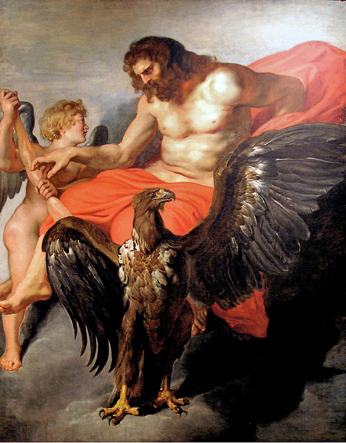 Eros And Zeus Painting By Peter Paul Rubens