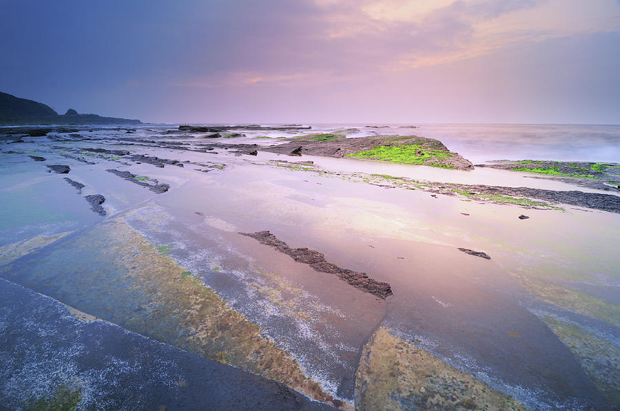 Erosion Platforms At Dawn Photograph by Joyoyo Chen