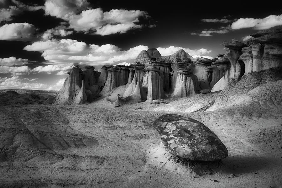 Black And White Photograph - Erosional Artistry by Jane Selverstone