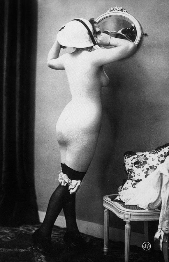 Erotic Photo Of A Naked Woman, Postcard, 1910s Photograph by Unknown