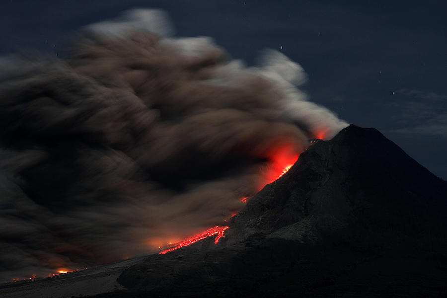 Mountain Photograph - Eruption & Lava by Muhammad Fauzi