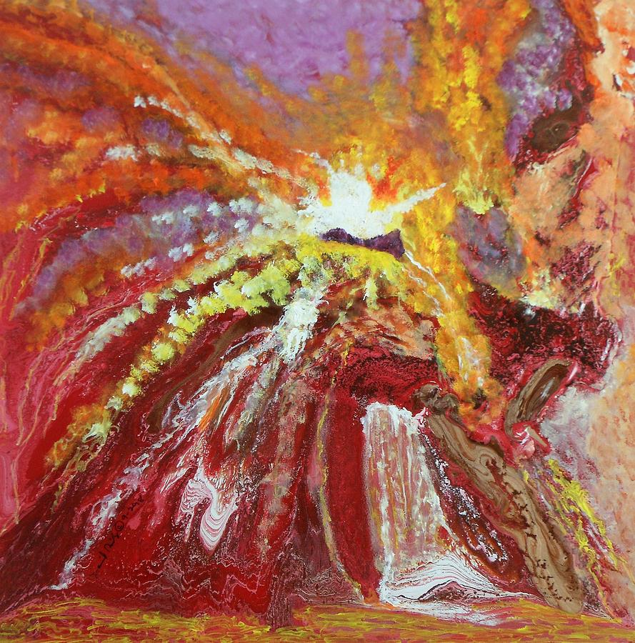 Eruption Painting by David MINTZ