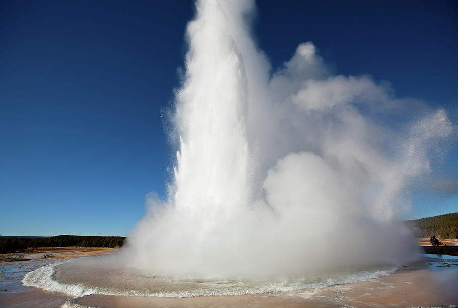 Eruption Of Great Fountain Geyser In Photograph by Kubrak78