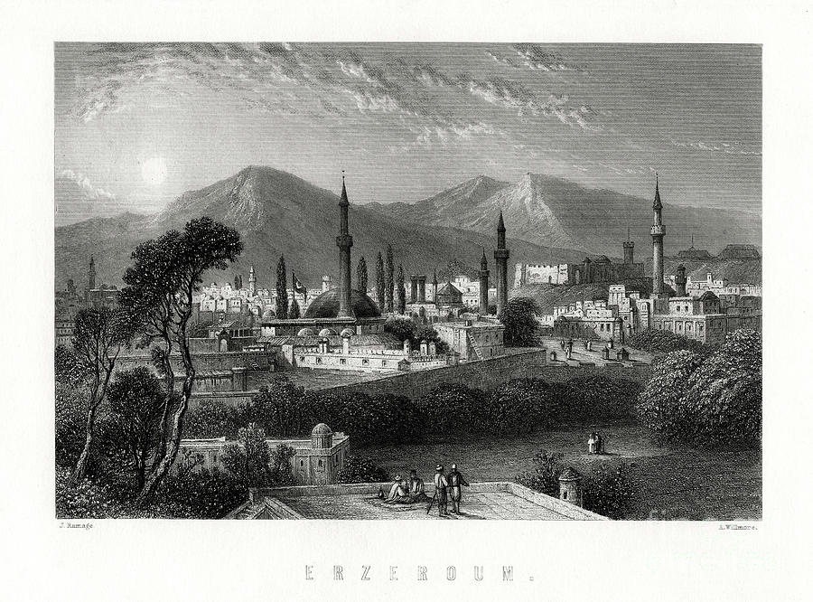 Erzurum, Turkey, 1883. Artist A Willmore Drawing by Print Collector