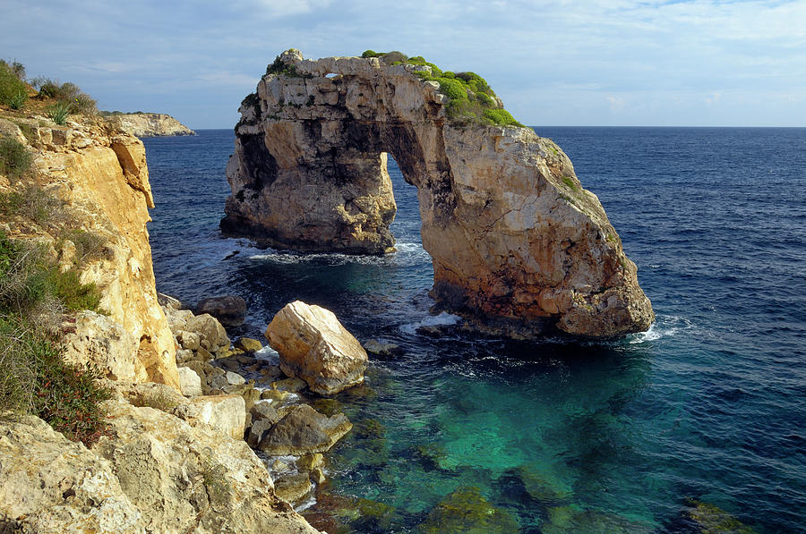 Es Pontas, A Natural Rock Arch In The Photograph by Cornelia Doerr