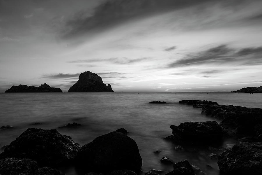 Es Vedra at sunset in long exposure, Ibiza, Spain by Vicen Photography Es Vedra at sunset in long exposure, Ibiza, Spain by Vicen Photography