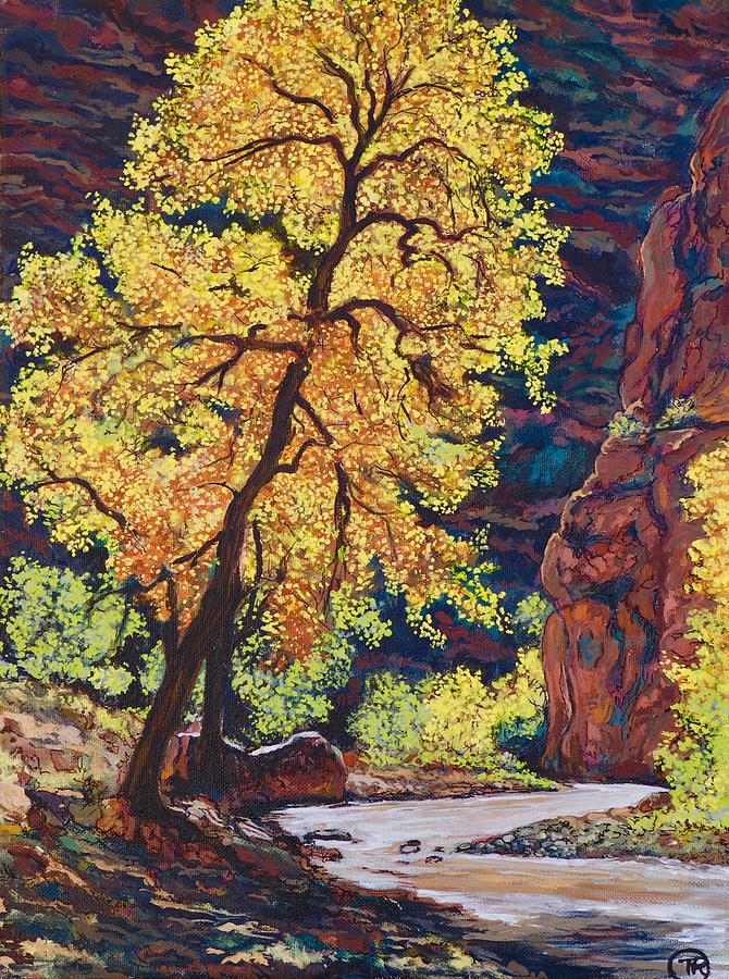 Escalante River South Utah Painting by Tom Roderick