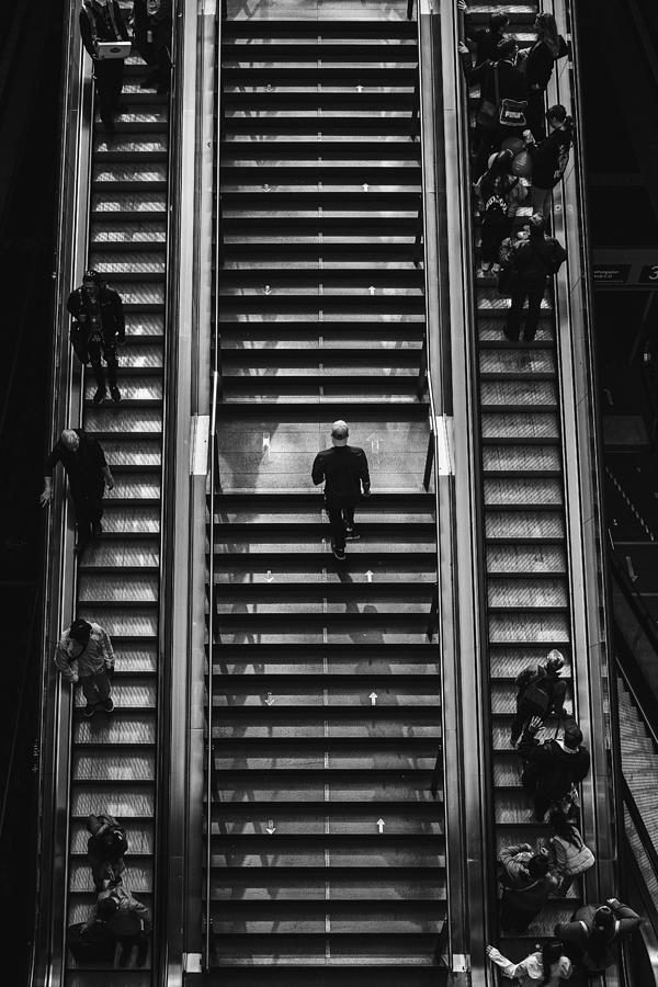 Escalator Vs Stairs Photograph by Nicolai Froundjian - Fine Art America