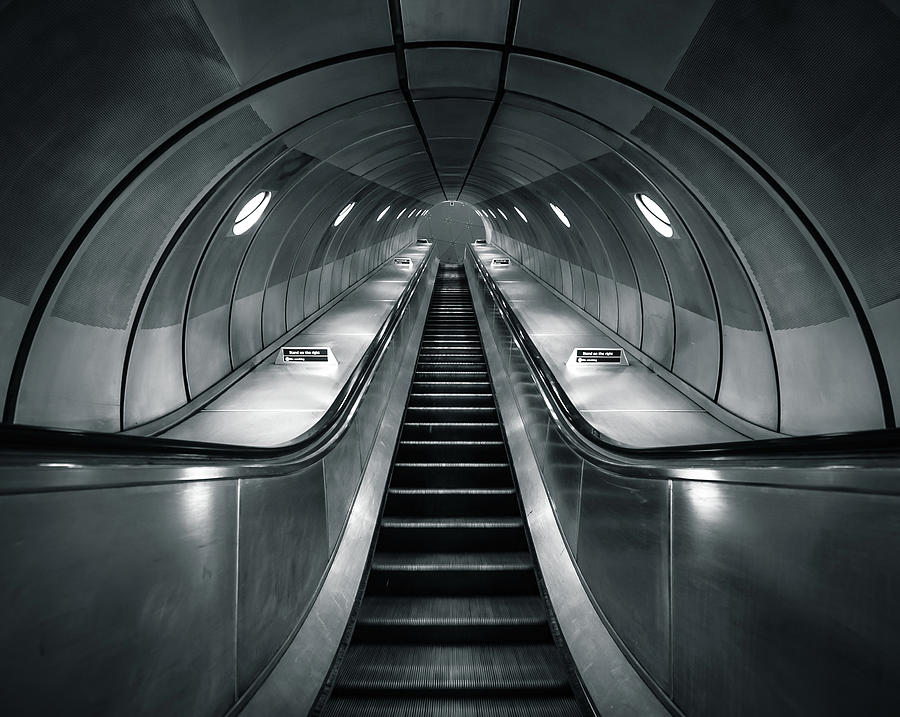 Escalator Photograph by Vulture Labs