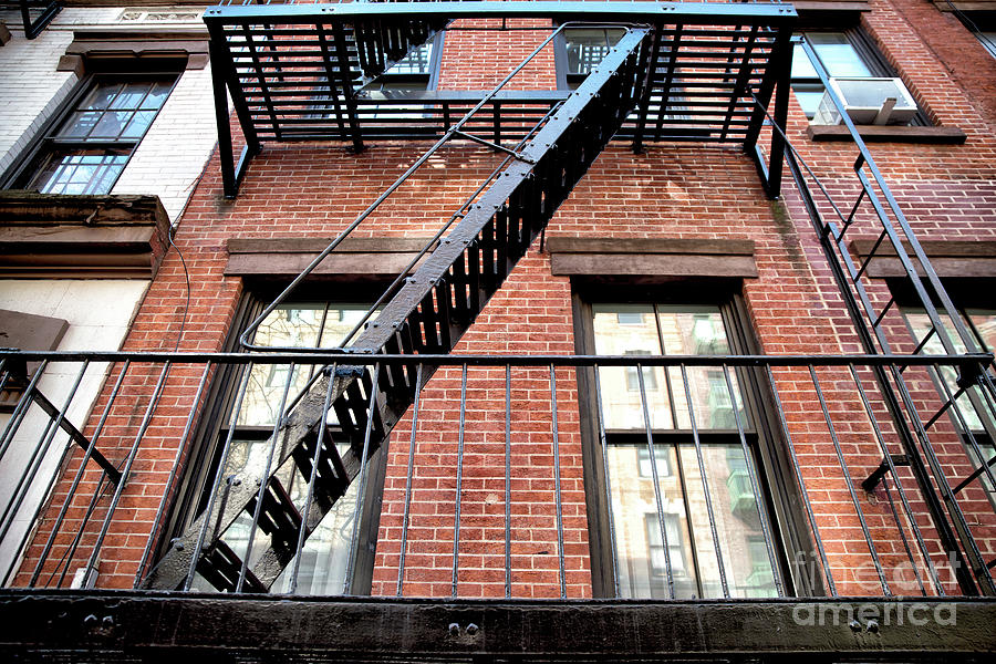 Escape Angles in Greenwich Village New York City Photograph by John Rizzuto