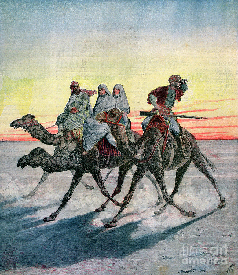 Escape Of The Prisoners Of The Mahdi Drawing by Print Collector