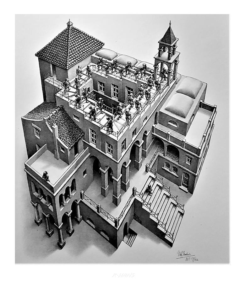 Maurits Cornelis Escher Photograph - Escher 129 by Rob Hans
