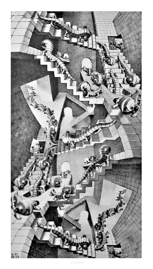 Maurits Cornelis Escher Photograph - Escher 130 by Rob Hans