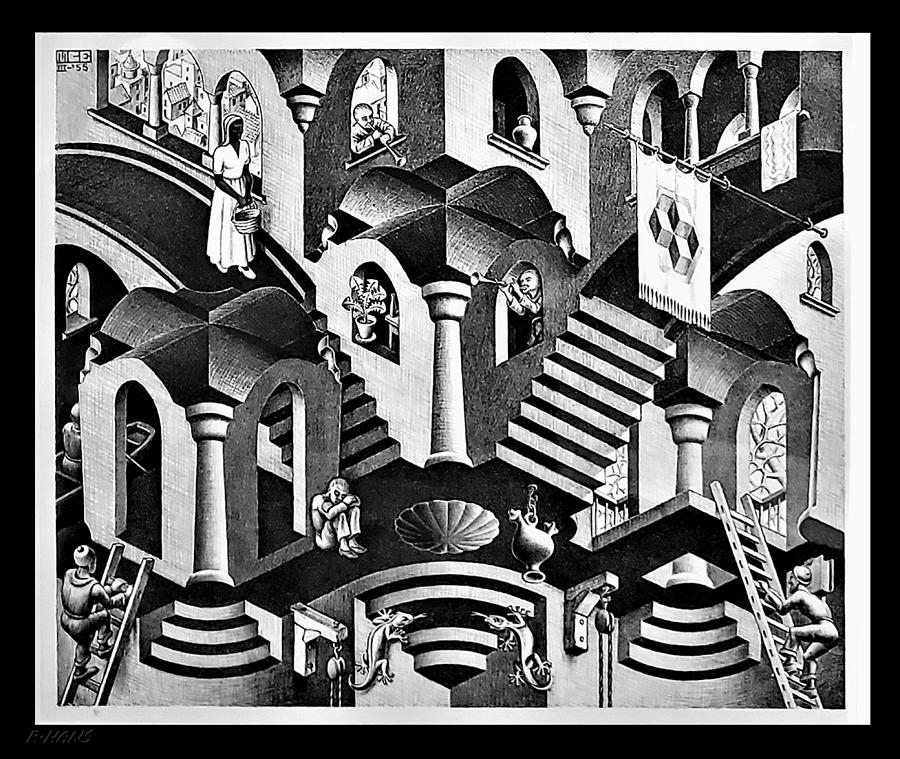 Maurits Cornelis Escher Photograph - Escher 135 by Rob Hans