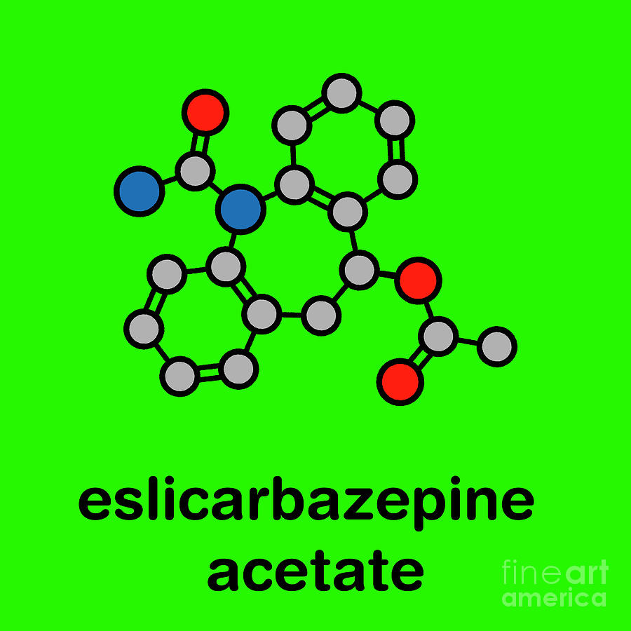 Eslicarbazepine Acetate Epilepsy Drug Photograph by Molekuul/science Photo Library