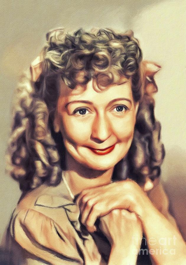 Vintage Painting - Esma Cannon, Vintage Actress by Esoterica Art Agency