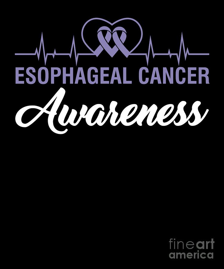 Esophageal Cancer Awareness Gift Cancer Survivors Digital