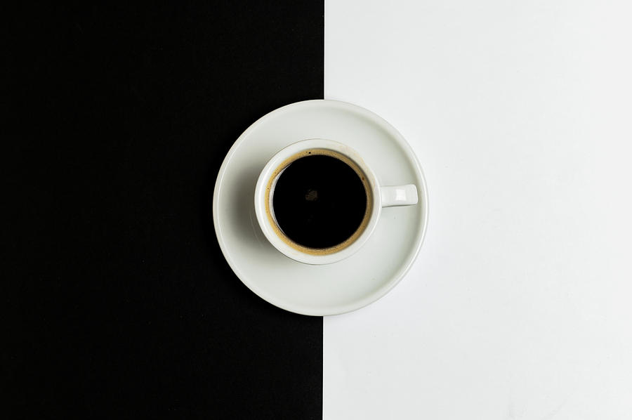 Espresso Coffee On A White Pot Photograph