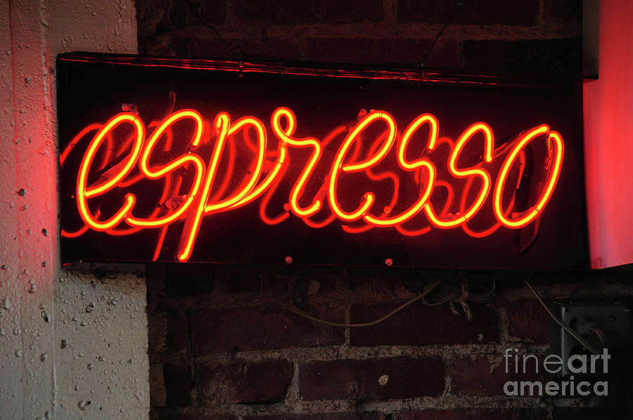 Espresso Neon Sign Photograph by Sergio Amiti