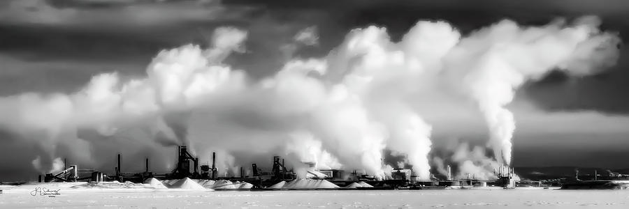 Factory Photograph - Essar Steel Winter by Allyson Schwartz Factory Photograph - Essar Steel Winter by Allyson Schwartz