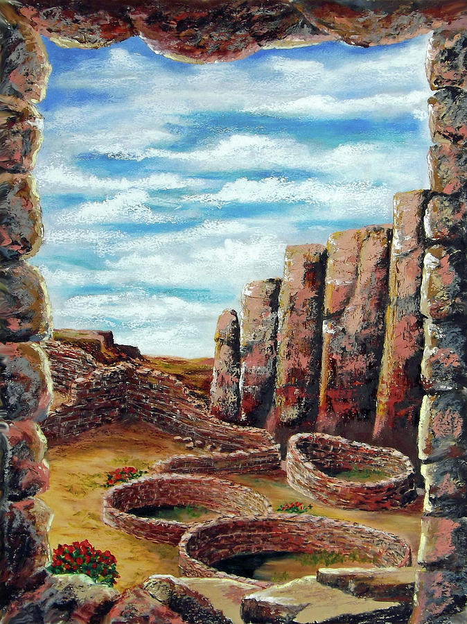 Essence of Chaco Canyon Pastel by Carl Owen
