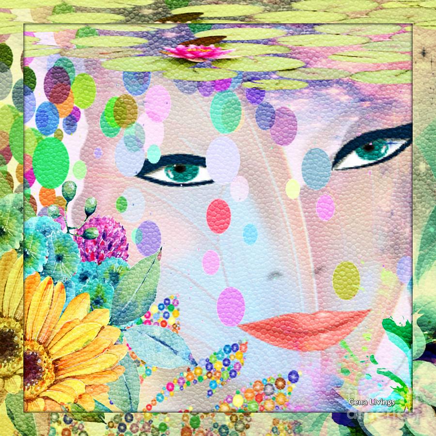 Essence of Spring Mirrored Digital Art by Gena Livings