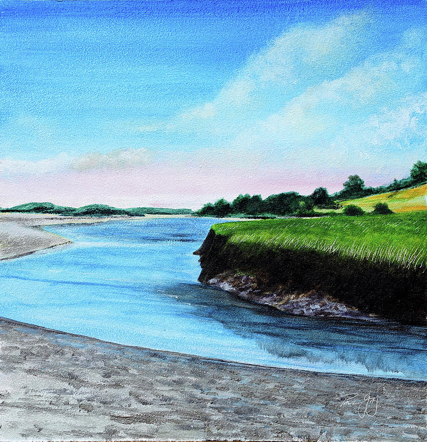 Essex River South Ipswich Painting by Paul Gaj