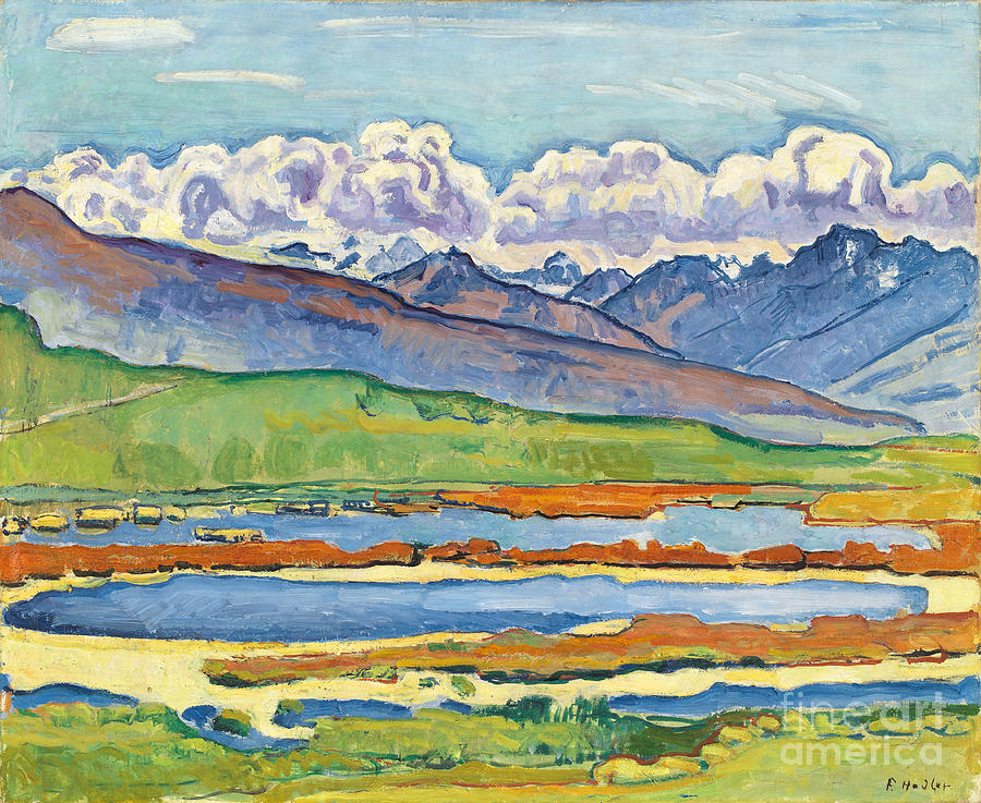 Etang Long Crans-montana, 1915. Artist Drawing by Heritage Images