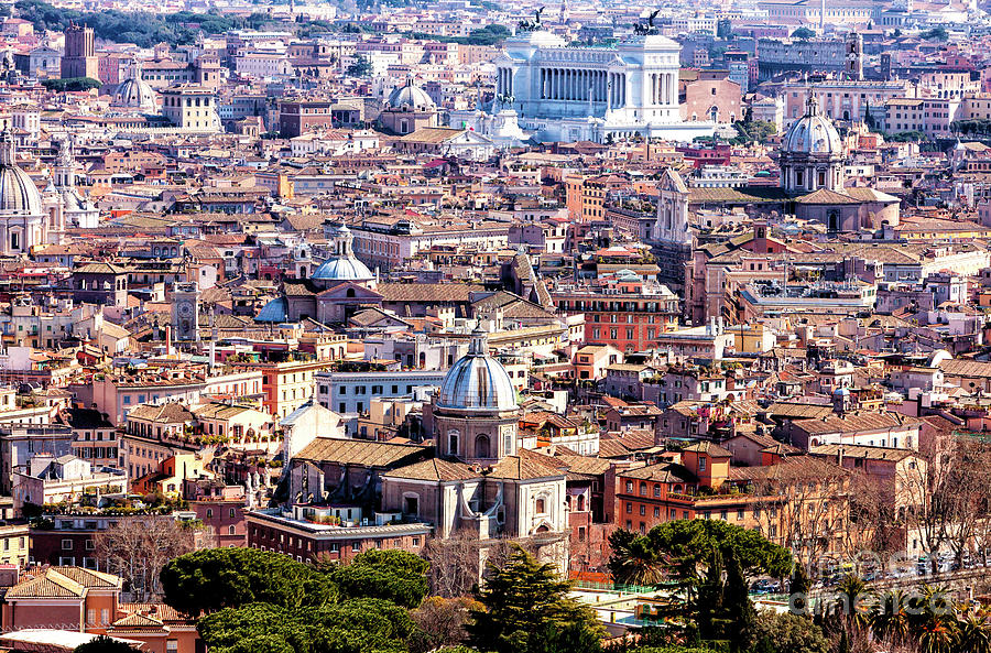 Eternal City of Rome Cityscape View Photograph by John Rizzuto