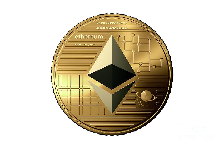 Ethereum Cryptocurrency Photograph by Patrick Landmann/science Photo Library