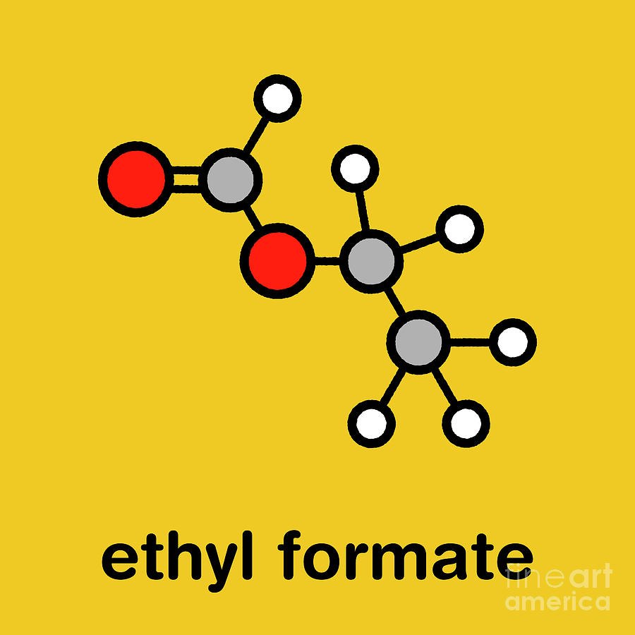 Raspberry Photograph - Ethyl Formate Molecule by Molekuul/science Photo Library
